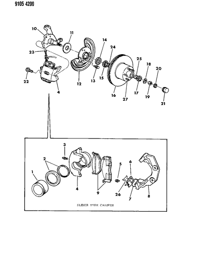 Spring Package, Disc Brake