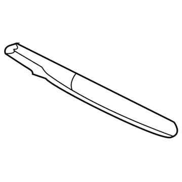 New 2007-2008 Fits Chrysler PT Cruiser Molding-Rear Door - Part # 1AS88AVEAD