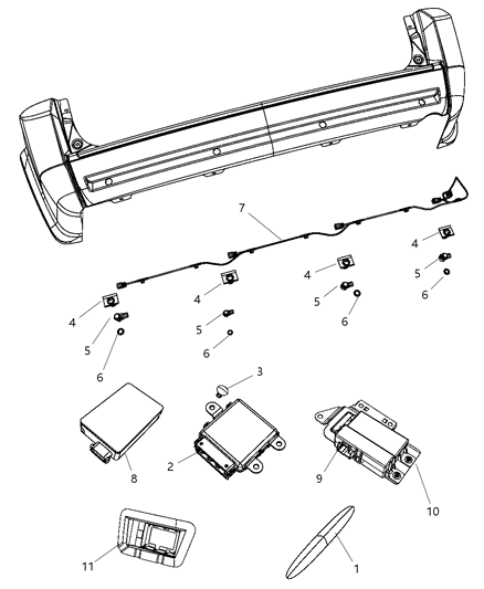 Bracket Kit Blind Spot Detection