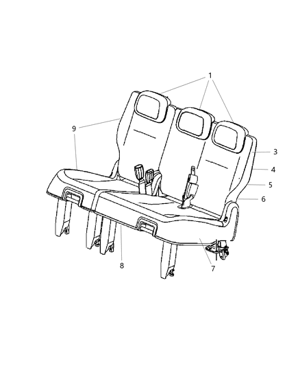 Cover And Pad Seat Back 60% Side