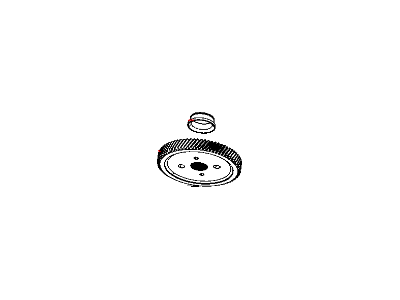Output Gear 74 Tooth Includes Bearing Cone