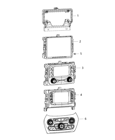 New 2018 Fits Chrysler Grand Cherokee Radio-Multi Media - Part # 68312547AD