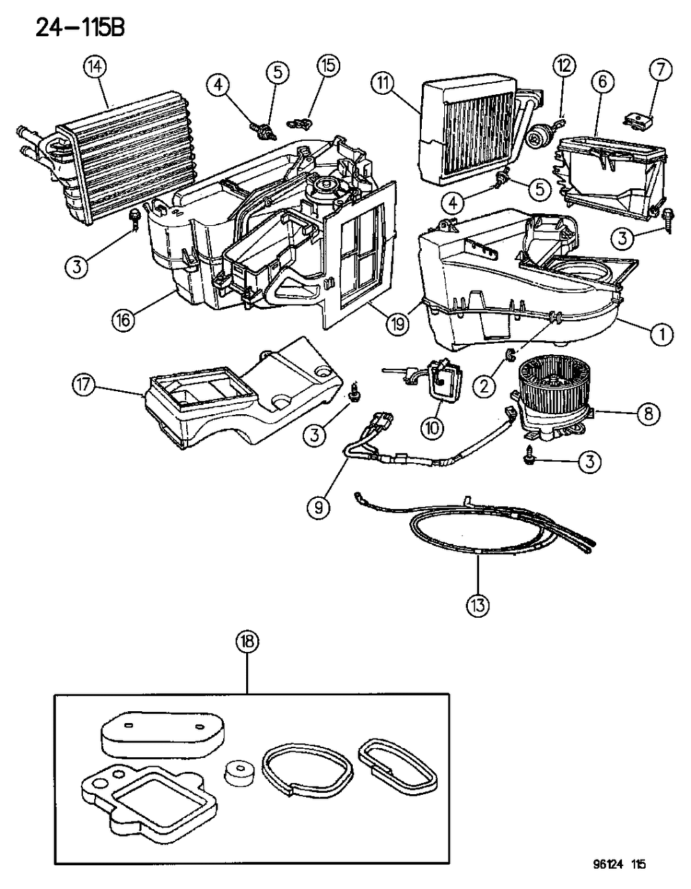 Motor, Blower, W/Wheel