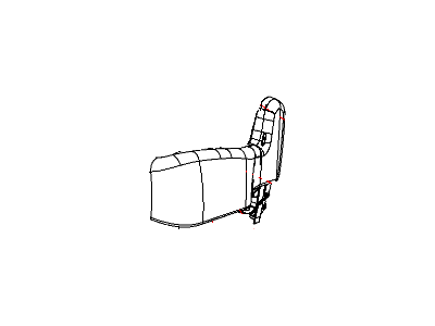 New 2008 Fits Chrysler Grand Caravan, Town & Country Seat Cushion Cover - Part # 1HY381D5AA
