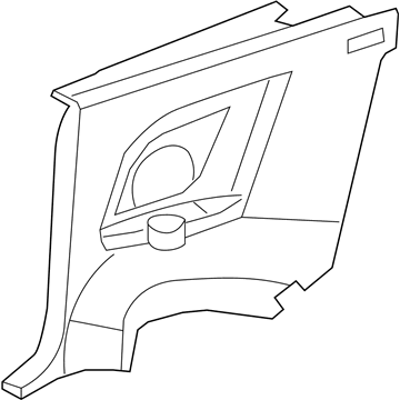 New 2007-2010 Fits Chrysler Sebring Panel-Quarter Trim - Part # 1JZ15BD1AB