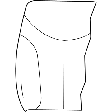 New 2008-2009 Fits Chrysler Grand Caravan, Town & Country Front Seat Back Cover - Part # 1JB351T1AA