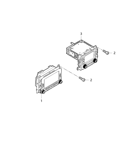 New 2016 Fits Chrysler Renegade Radio-Multi Media - Part # 6LJ98LXHAA