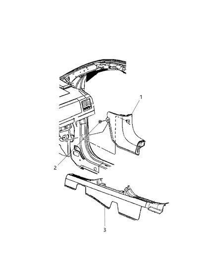 New 2008 Fits Chrysler Caliber, Compass, Patriot Panel-Cowl - Part # YF65XDVAC