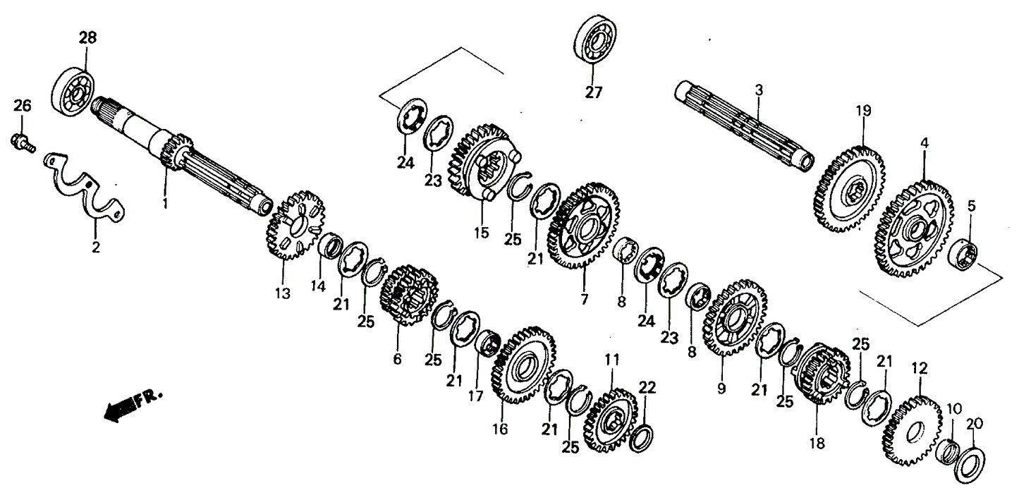 Gear, Countershaft Fifth (26T)
