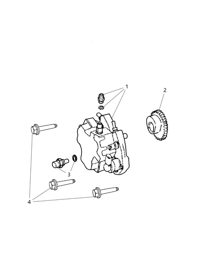 New 2007-2009 Fits Chrysler Grand Cherokee Pump-Fuel Injection - Part # 68018733AA
