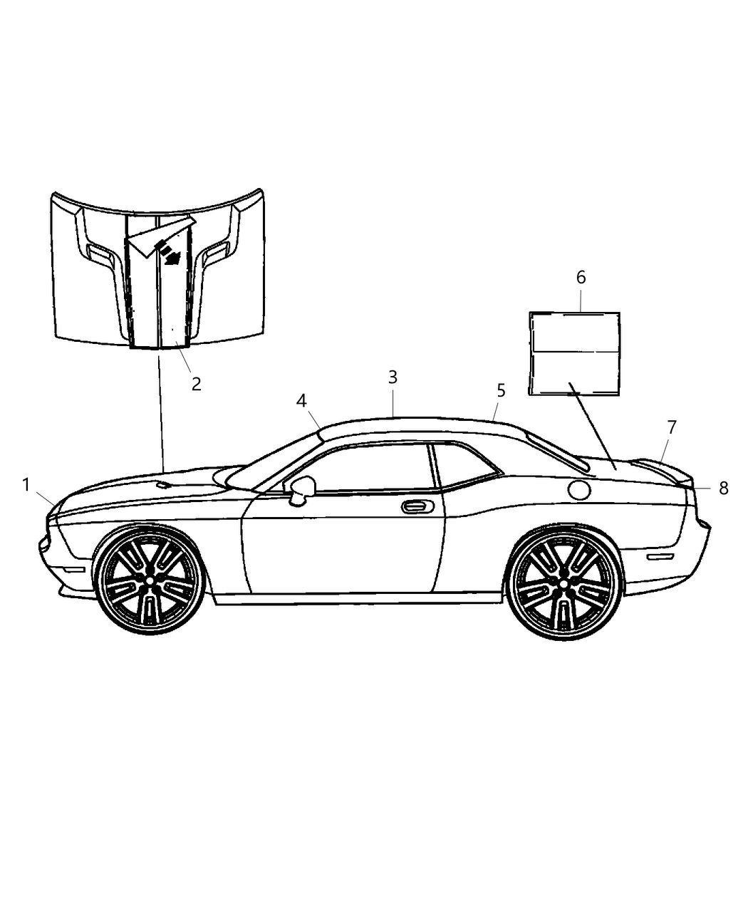 Decal Decklid Rear