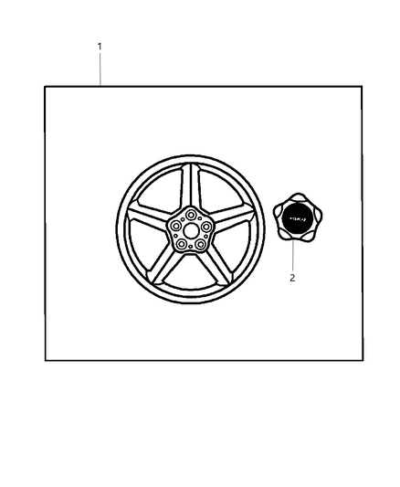 Wheel Kit Cast Aluminum 16X6