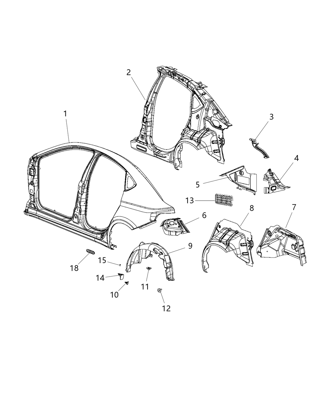 Reinforcement Body Side Aperture Rear