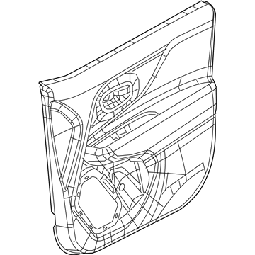 New Fits Chrysler Panel-Front Door Trim - Part # 6NQ15U00AA