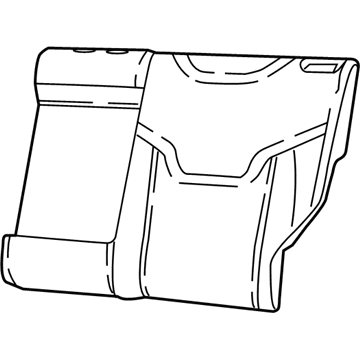 Cover Rear Seat Back 2Nd Row Left