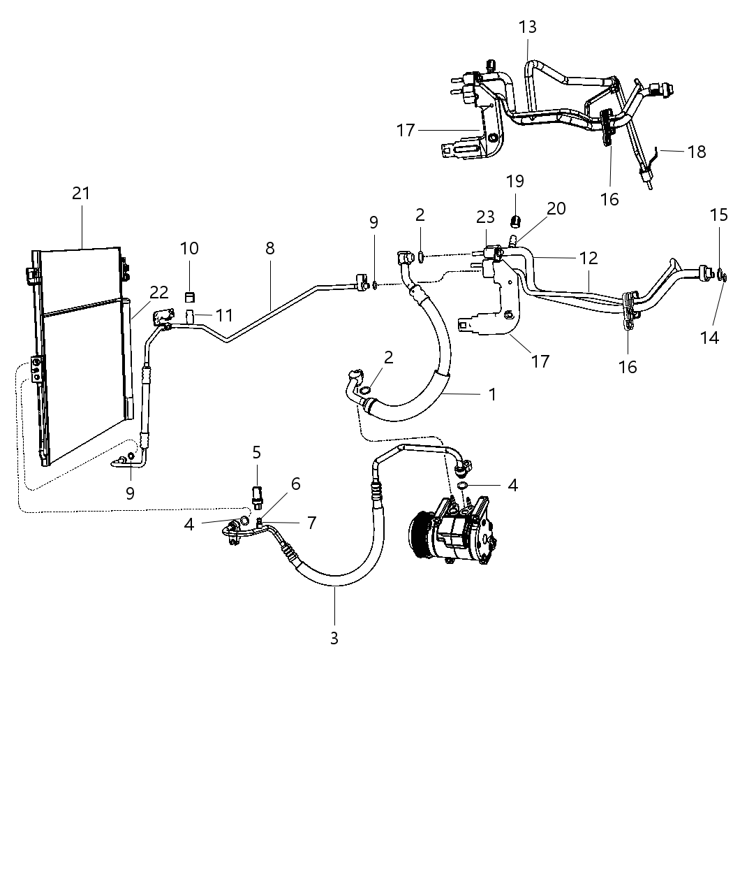 Line A/C Suction And Liquid