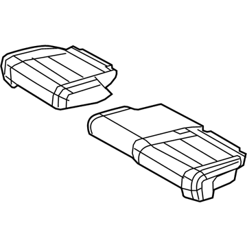 New 2014-2017 Fits Chrysler Grand Cherokee Rear Seat Cushion Cover - Part # 5PJ13HL1AE
