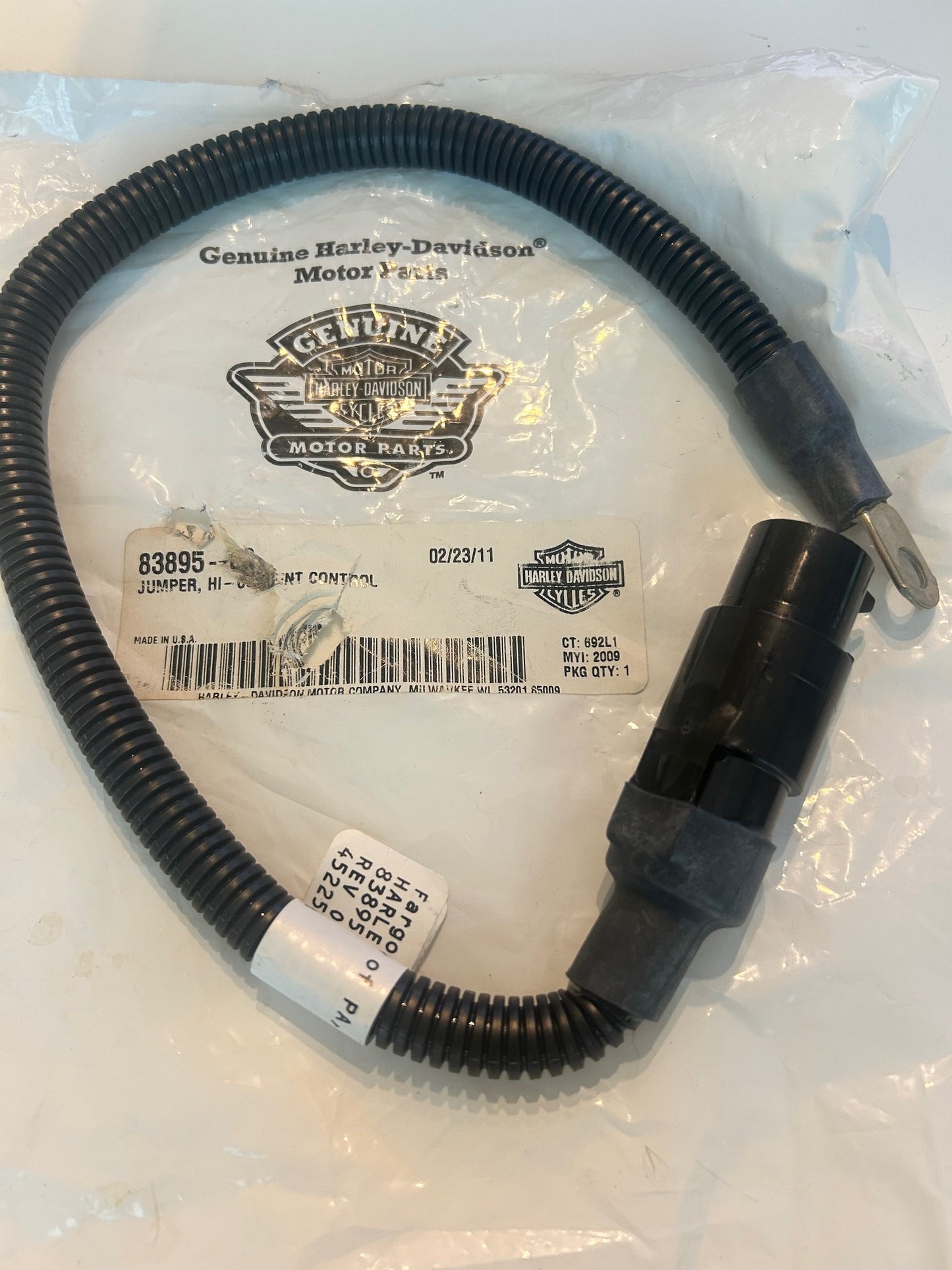 New OEM 2009 Genuine Harley-Davidson Jumper High Current Control, 83895-09