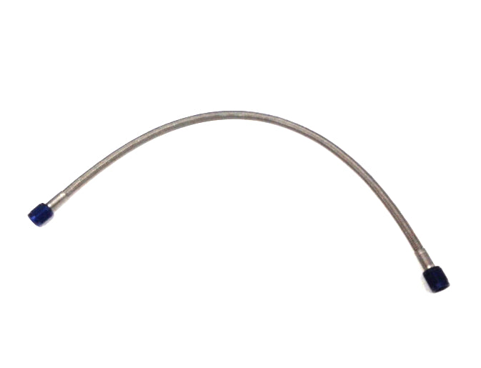 New Nitrous Fuel Line -6 AN 18" Length Stainless Steel Braided Hose Blue Ends, Part # TAN016