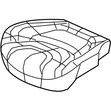 New 2014-2018 Fits Chrysler Grand Cherokee Front Seat Cushion Cover - Part # 6EQ95LC5AB