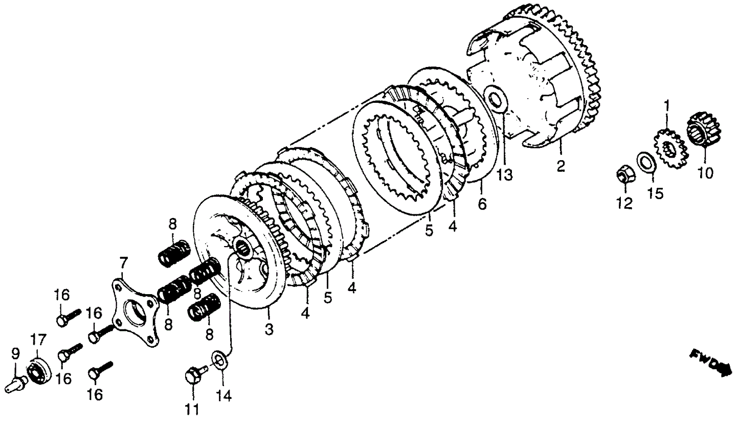 Spring, Clutch(Replaces 22401-Gc4-730)