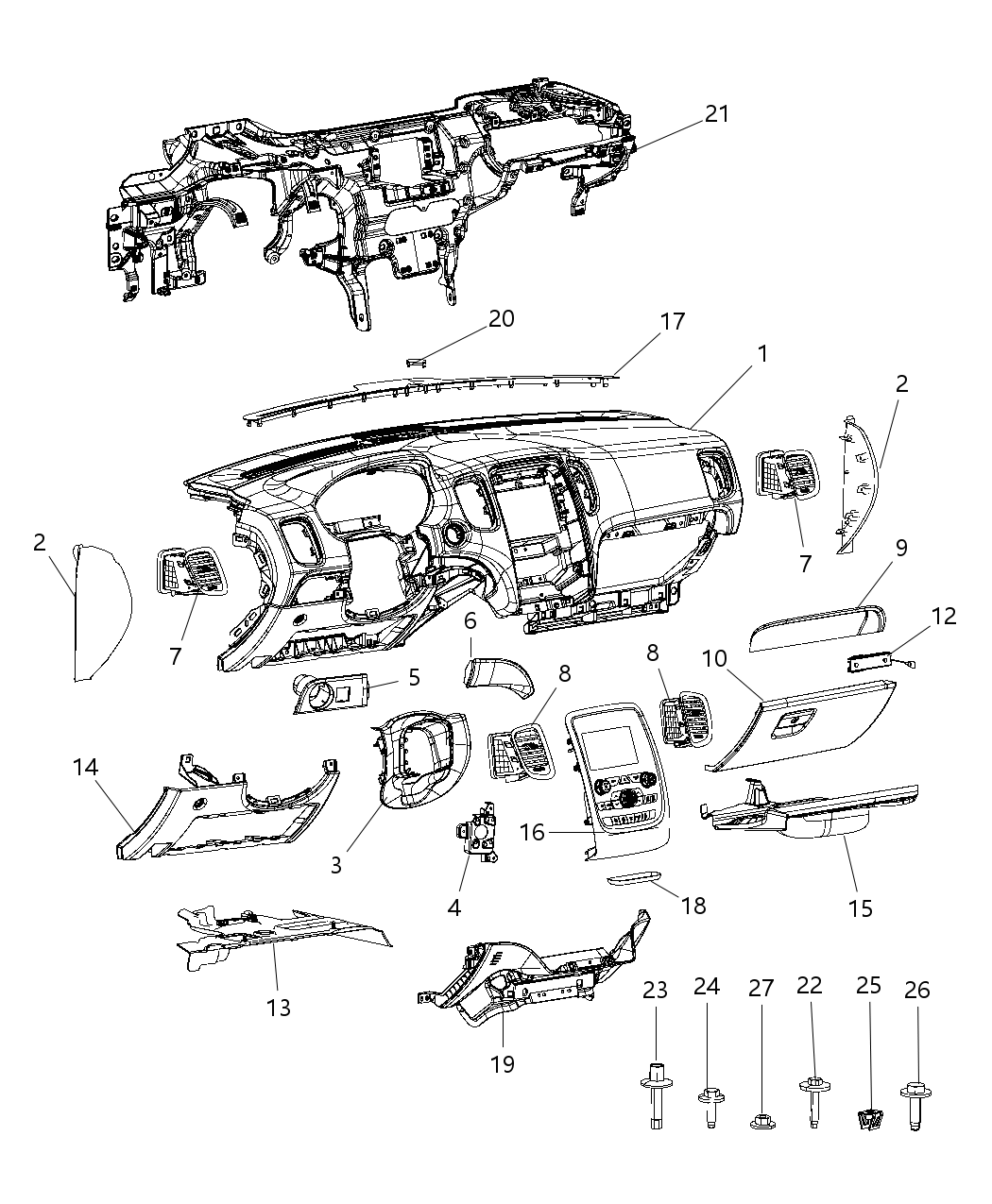 Applique Instrument Panel