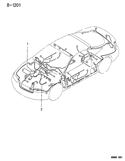 Mitsubishi: Genuine OEM Factory Original, Cable Alternator - Part # MR268223