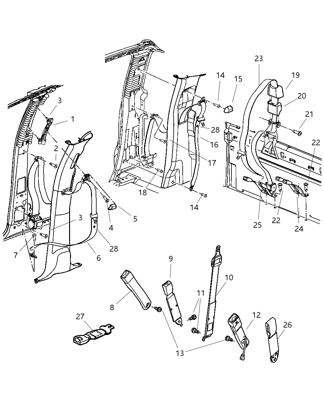 Seat Belt Rear Right Seat