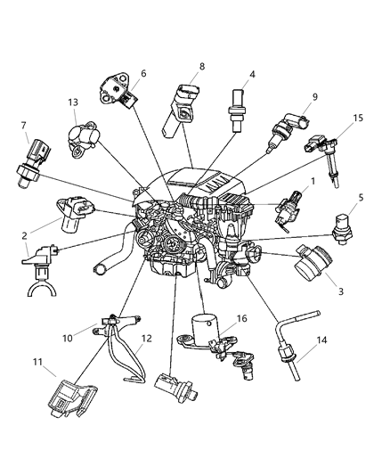 New 2008-2009 Fits Chrysler Grand Cherokee Hose-Differential Pressure - Part # 5149185AA
