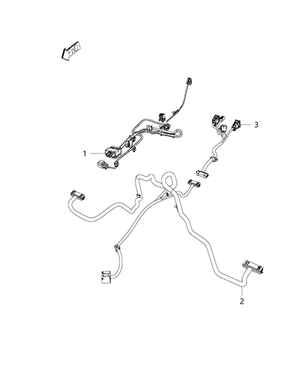 Wiring Console Middle Harness