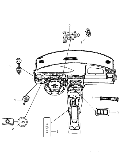 Trim Ring Ignition Key Cylinder