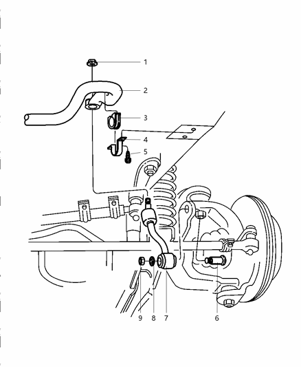 New 1997-1998 Fits Chrysler Grand Cherokee Link-Sway Eliminator - Part # 52088437