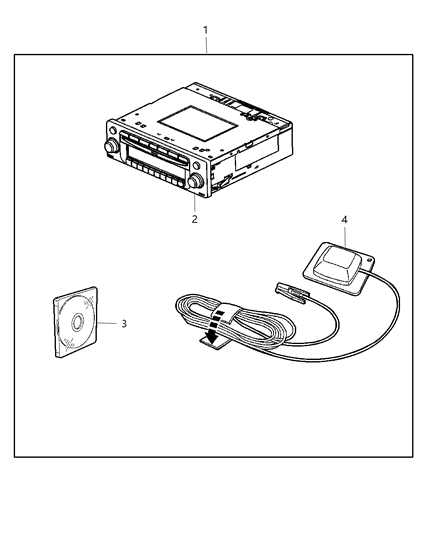 New 2005 Fits Chrysler Crossfire Radio-Am/Fm Cd W/Nav & Cd-Ctrl - Part # 82208676