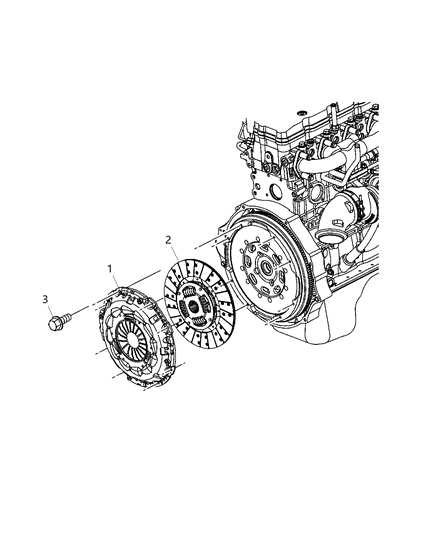 New 2005-2017 Fits Chrysler 3500, 4500, 5500 Disc-Clutch - Part # 52104725AA