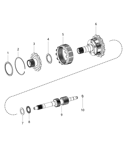 New 2013-2016 Fits Chrysler 3500, 4500, 5500 Gear Assembly-Planetary No. 2 - Part # 68242207AA