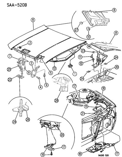 Striker, W/Safety Catch Assembly