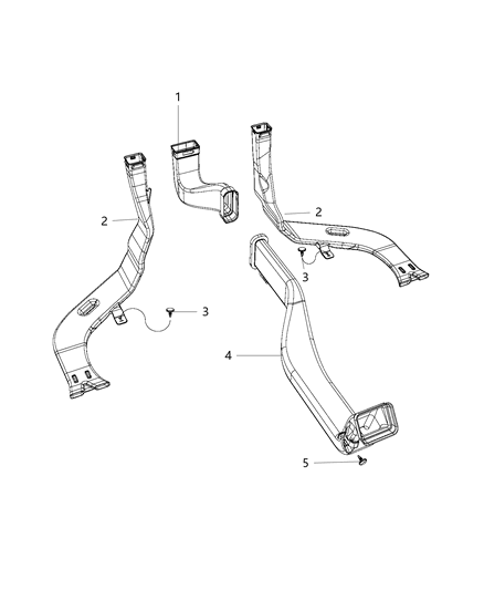 Duct Air To Rear Seat