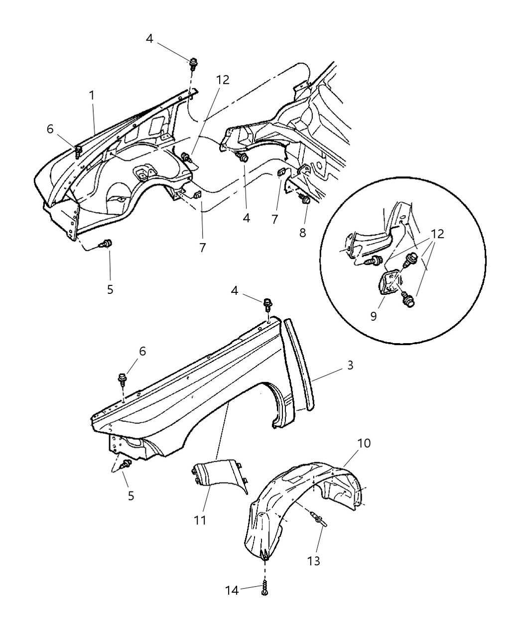 Panel Fender Side Shield