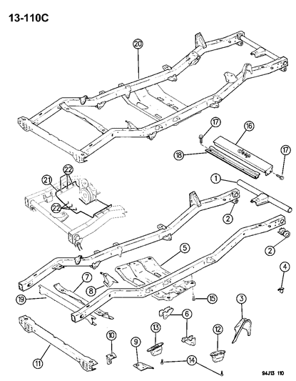 New 1987-1995 Fits Chrysler Wrangler Bracket - Part # 52040320