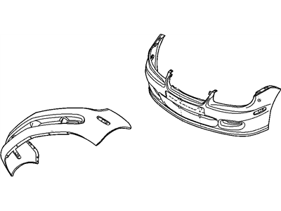 New 2003-2005 Fits Chrysler Neon Front Bumper Cover - Part # 5101772AA