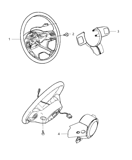 New 2011-2012 Fits Chrysler Liberty Wheel-Steering - Part # 1TT661K7AB