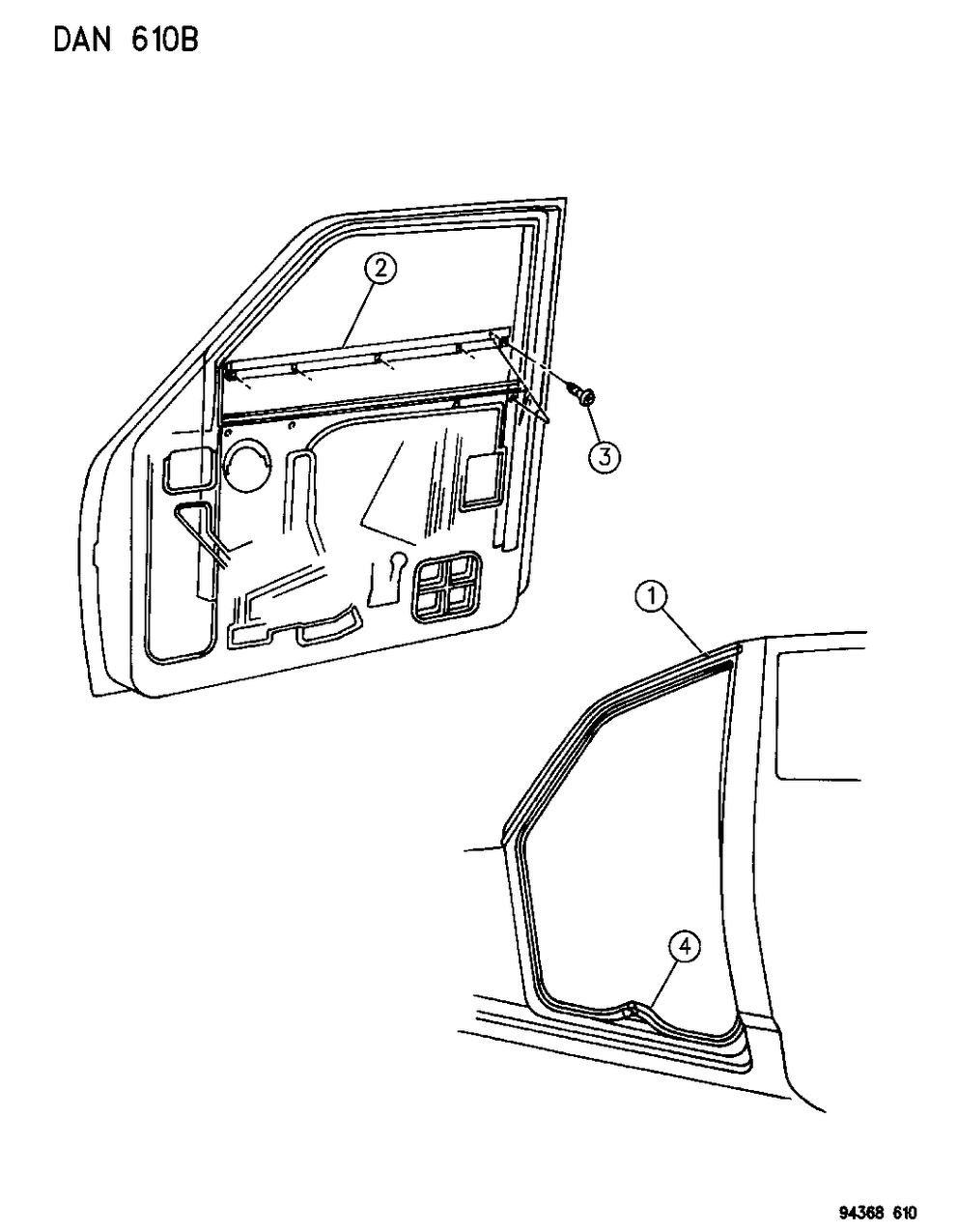 Weatherstrip, Door Opening, Right