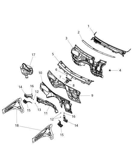 Silencer Dash Panel-Engine Compartment