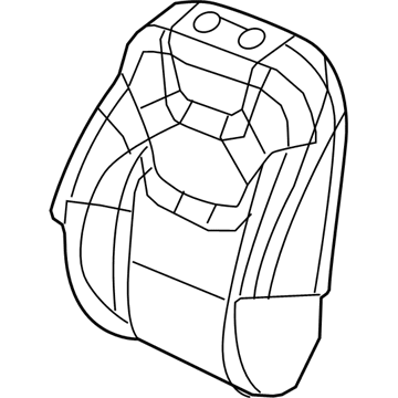New 2014-2017 Fits Chrysler Grand Cherokee Front Seat Back Cover - Part # 5VF74LU5AE