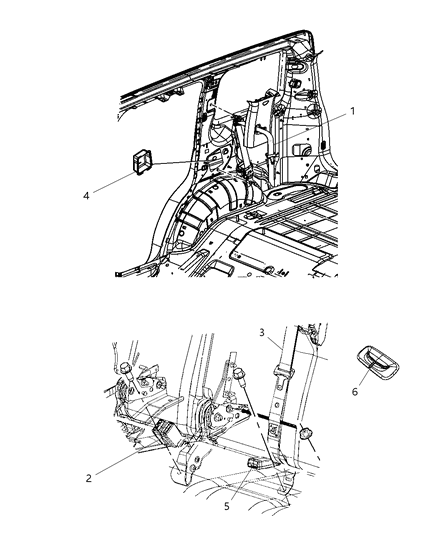 Seat Belt Rear Outer