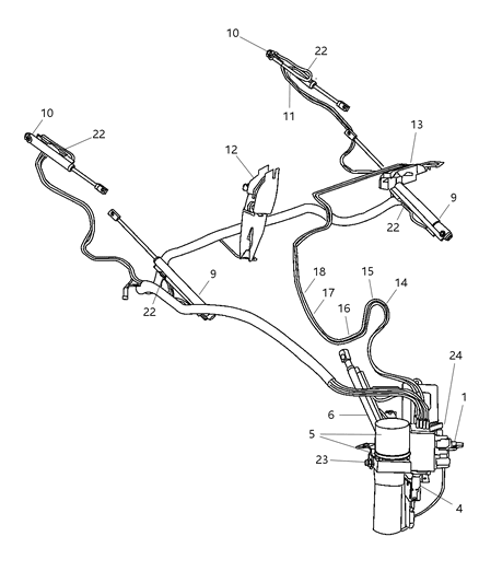 Tube Assy Hydraulic, Main Cylinder Hydraulic