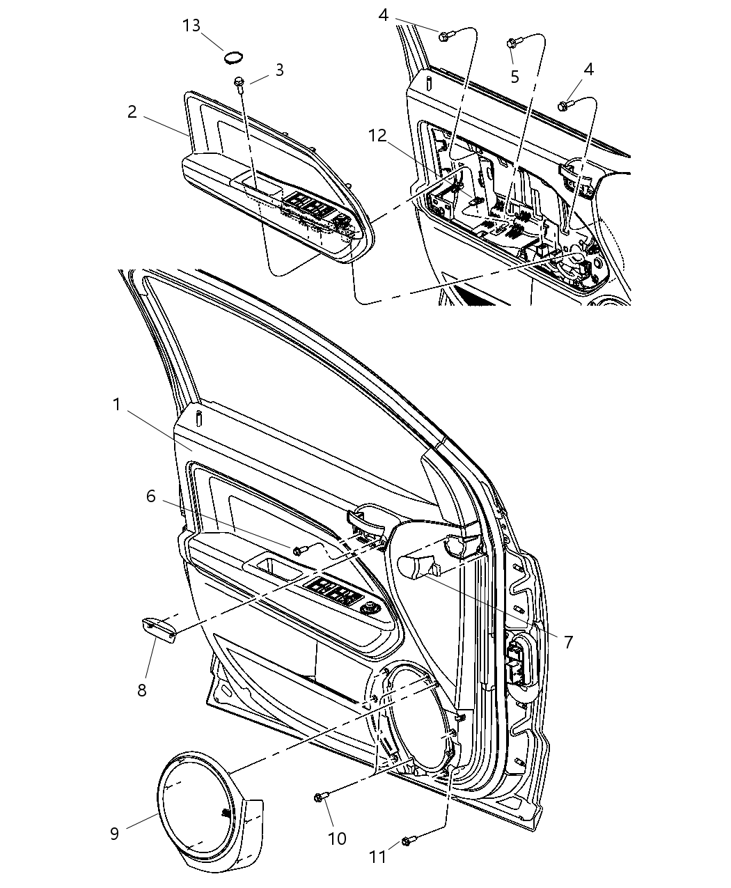 Plug Door Trim Panel Inside Door Handle