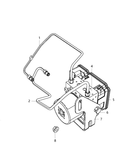 Tube Assembly, Brake Master Cylinder To Hcu Secondary