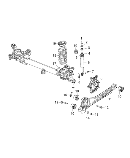 New 2014-2016 Fits Chrysler 2500 Absorber Pkg-Suspension - Part # 68234541AA
