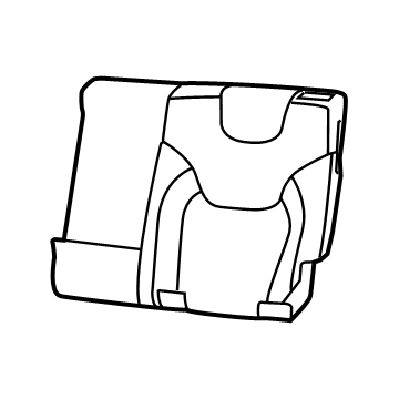 New 2020 Fits Chrysler Grand Cherokee Rear Seat Back Cover - Part # 6ST35LR5AD